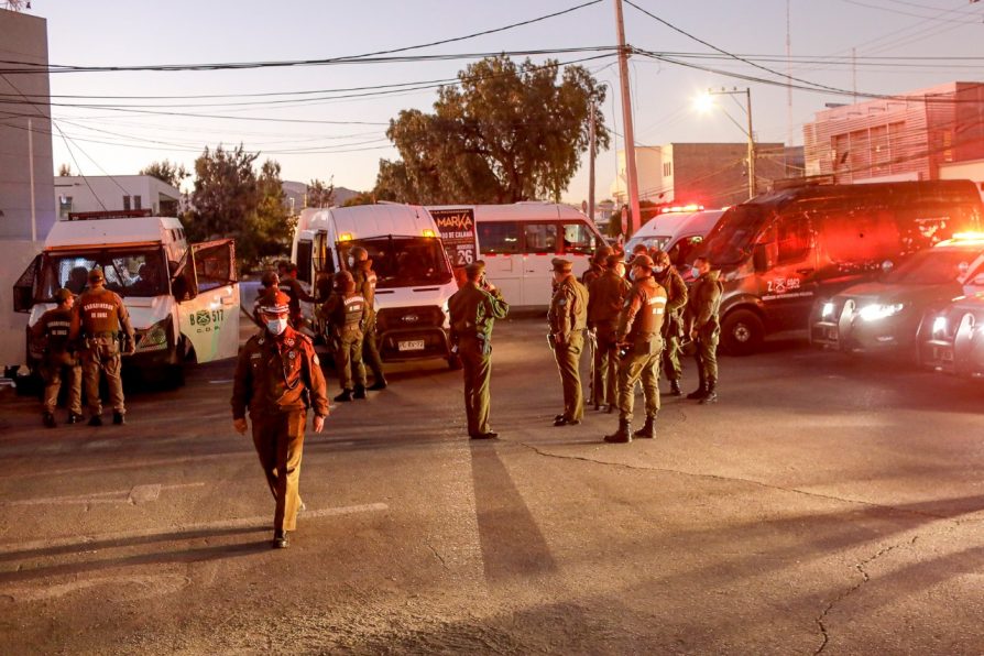 Doce detenidos dejó Ronda Impacto de Carabineros que se desplegó por el  centro y sector norponiente de Calama  