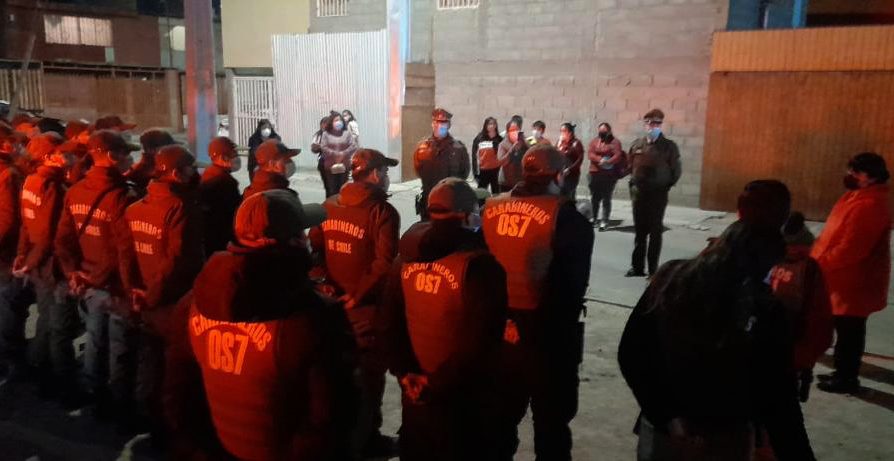 Ronda Impacto de Carabineros en la población Gladys Marín dejó cinco detenidos