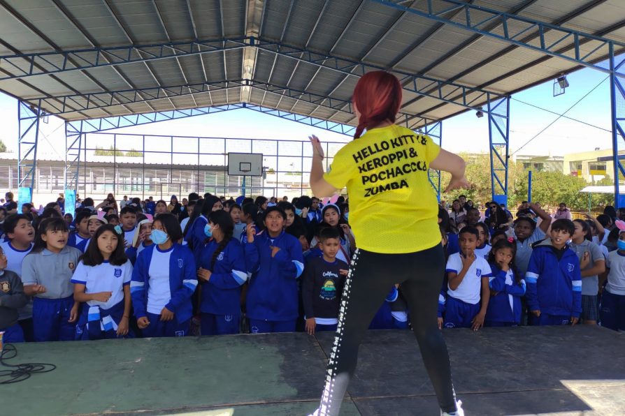 Delegación El Loa llevó taller de alimentación saludable y actividad física  a la escuela Vado de Topáter