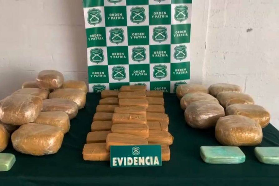 Carabineros sacó de circulación 165 mil dosis de droga avaluada en 207 millones de pesos