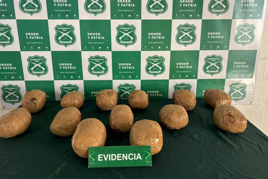 Dos detenidos y más de 17 kilos de drogas en dos días de fiscalización de narcoequipajes en terminales de buses