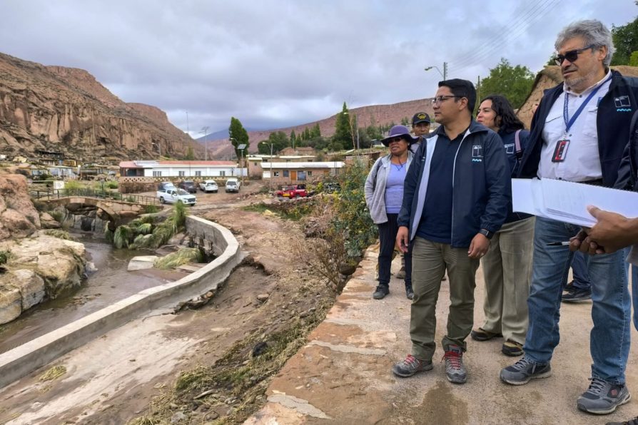 Definen hoja de ruta para trabajos de recuperación en Caspana tras afectaciones por emergencia climática